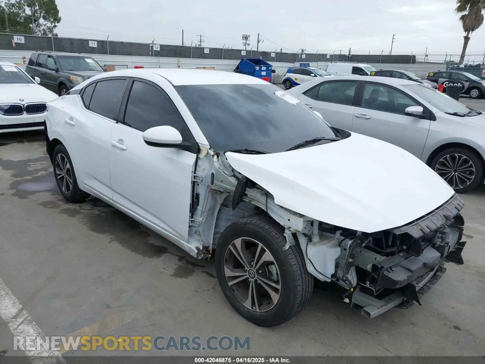 1 Photograph of a damaged car 3N1AB8CV6MY225817 NISSAN SENTRA 2021