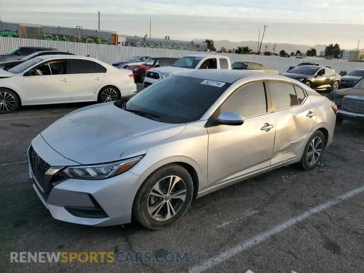 1 Photograph of a damaged car 3N1AB8CV6MY237451 NISSAN SENTRA 2021