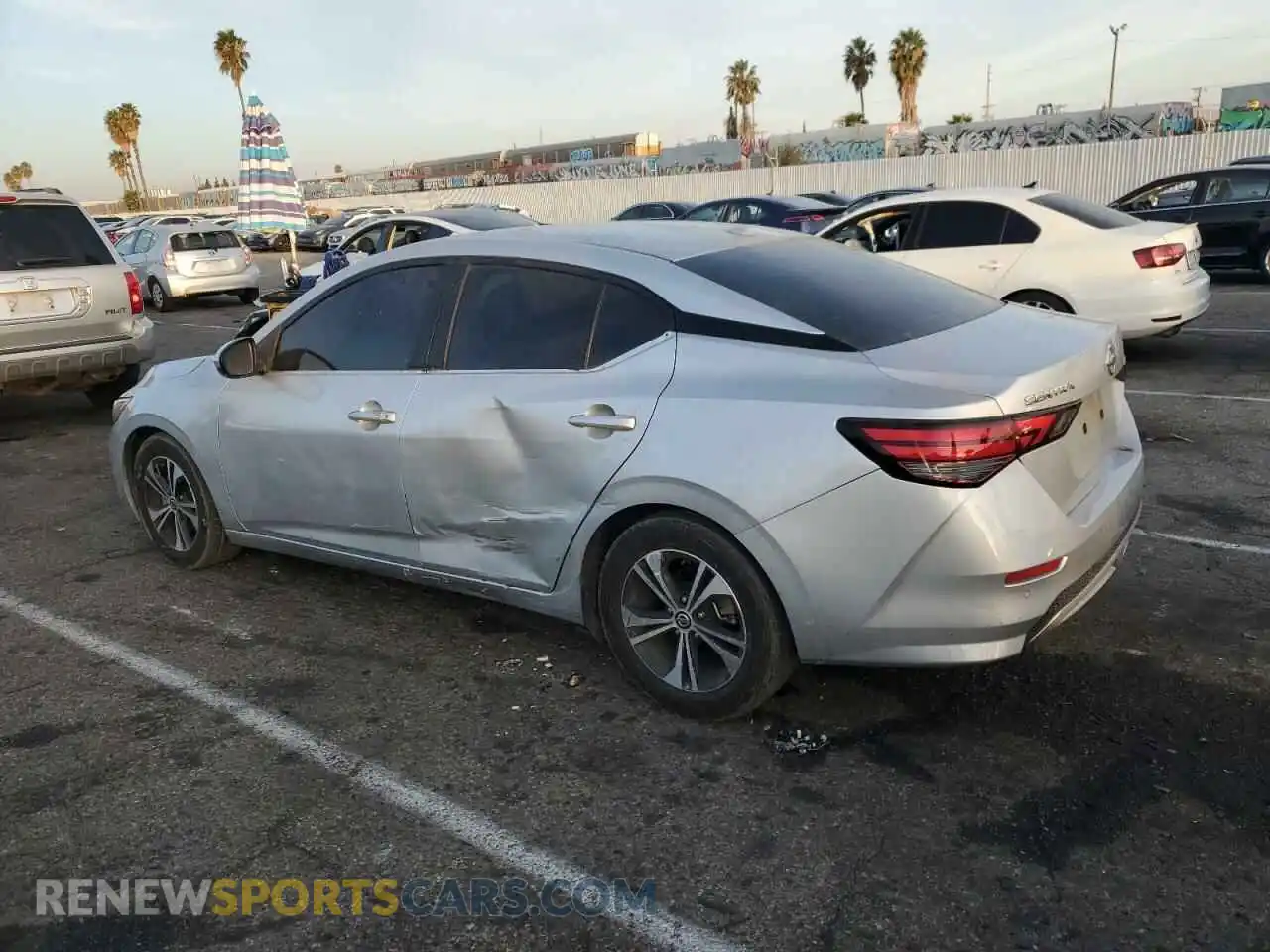 2 Photograph of a damaged car 3N1AB8CV6MY237451 NISSAN SENTRA 2021