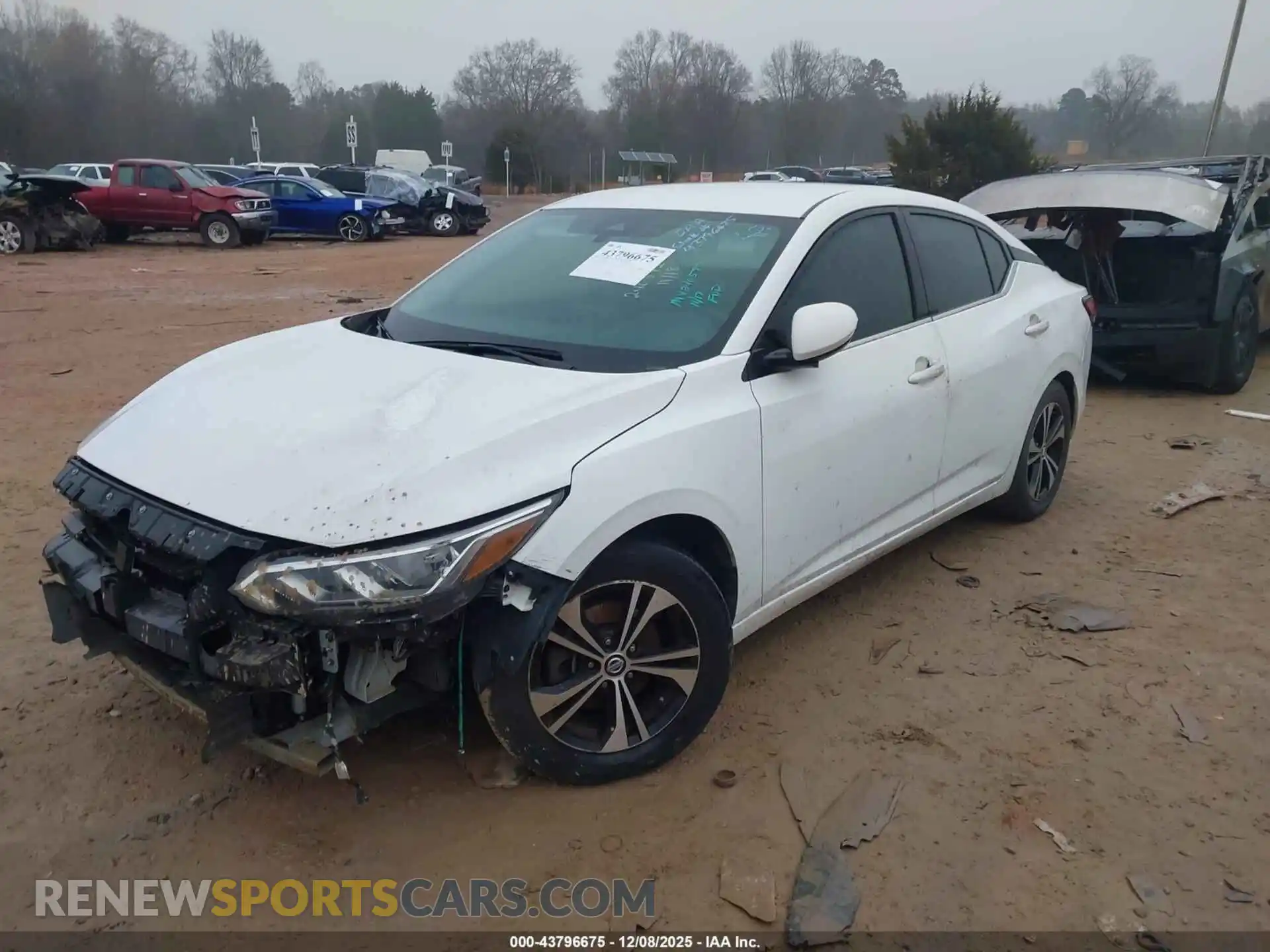 2 Photograph of a damaged car 3N1AB8CV6MY240592 NISSAN SENTRA 2021