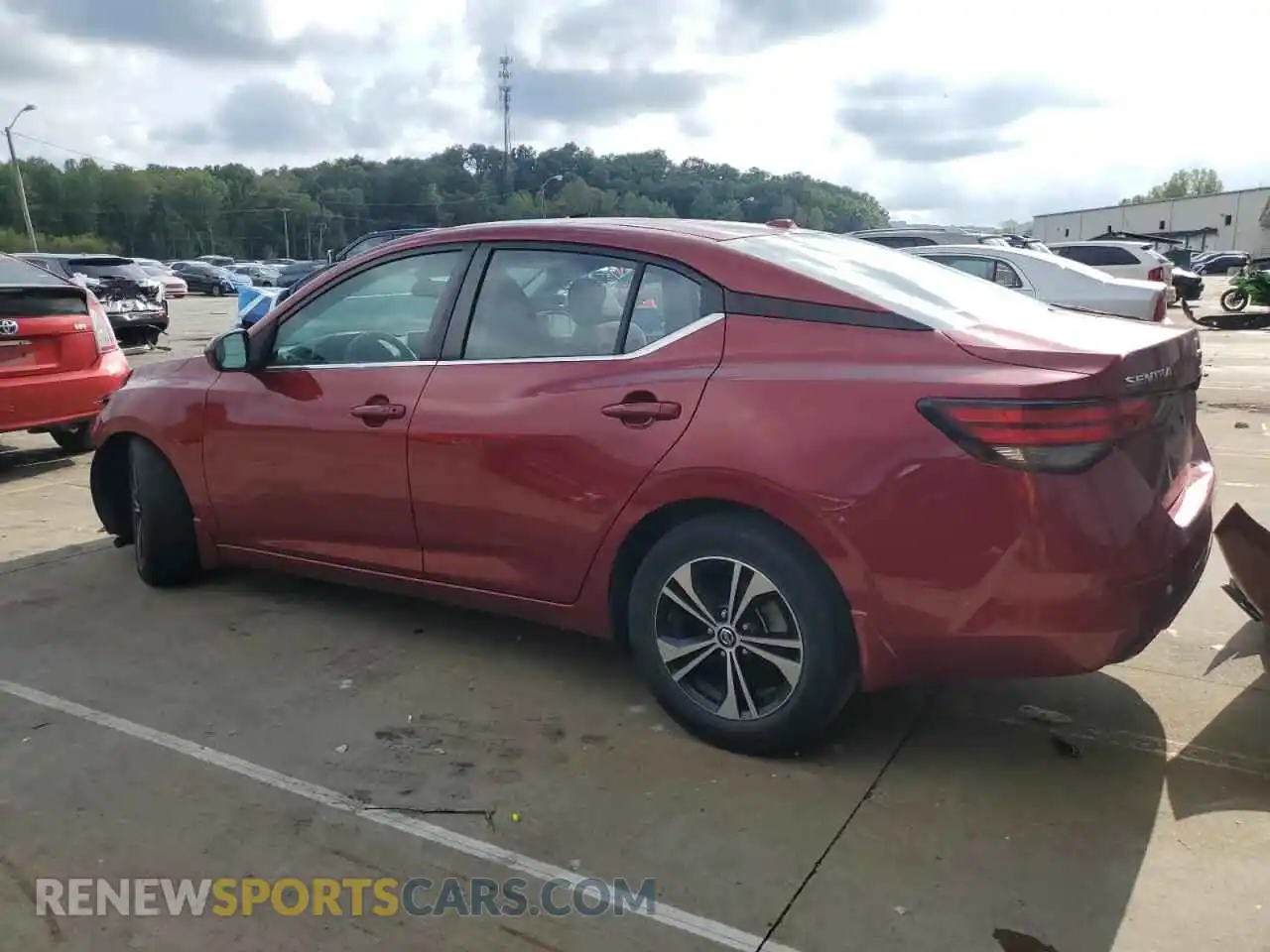 2 Photograph of a damaged car 3N1AB8CV6MY242715 NISSAN SENTRA 2021
