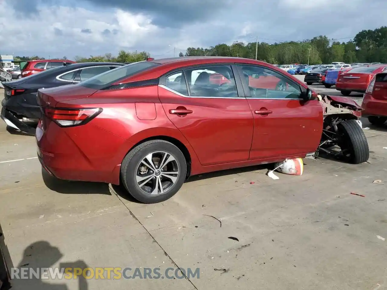 3 Photograph of a damaged car 3N1AB8CV6MY242715 NISSAN SENTRA 2021