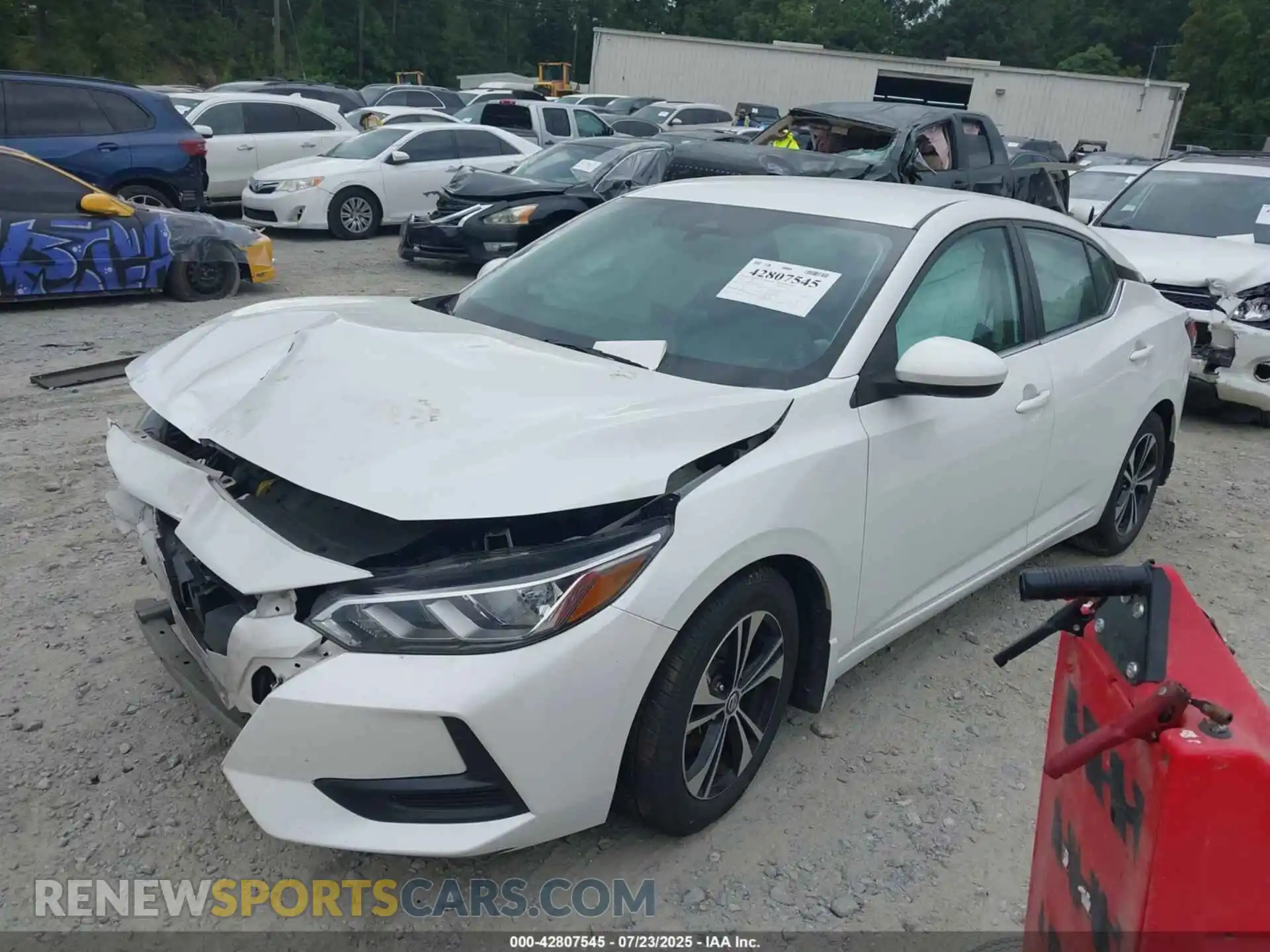 2 Photograph of a damaged car 3N1AB8CV6MY261863 NISSAN SENTRA 2021