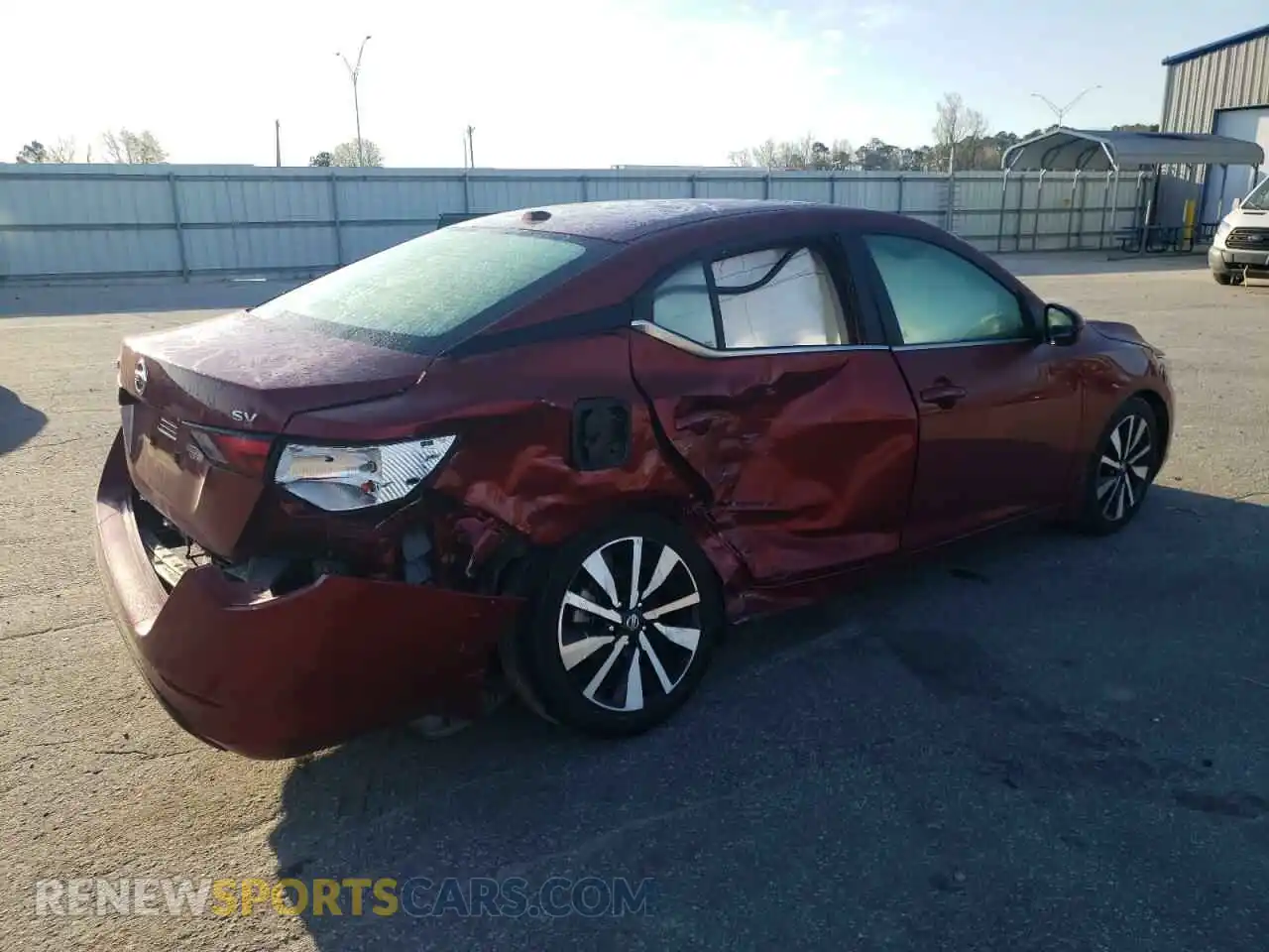3 Photograph of a damaged car 3N1AB8CV6MY270935 NISSAN SENTRA 2021