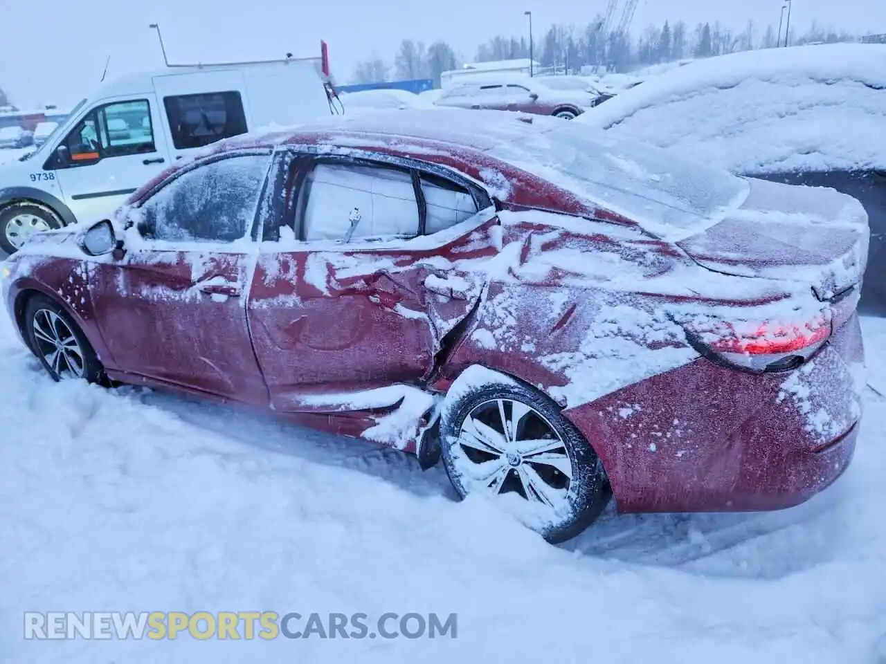 2 Photograph of a damaged car 3N1AB8CV6MY281966 NISSAN SENTRA 2021