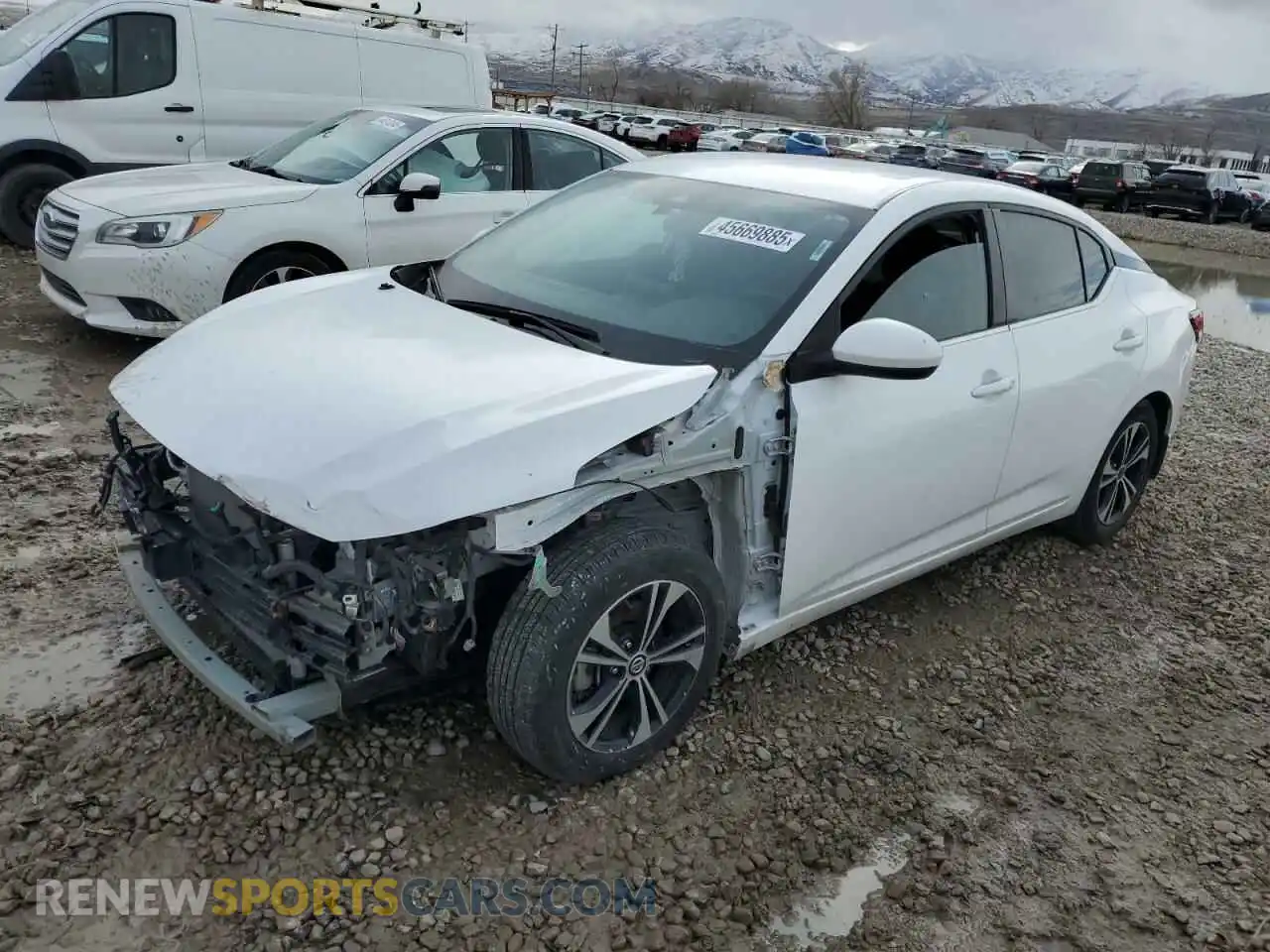 1 Photograph of a damaged car 3N1AB8CV6MY289954 NISSAN SENTRA 2021