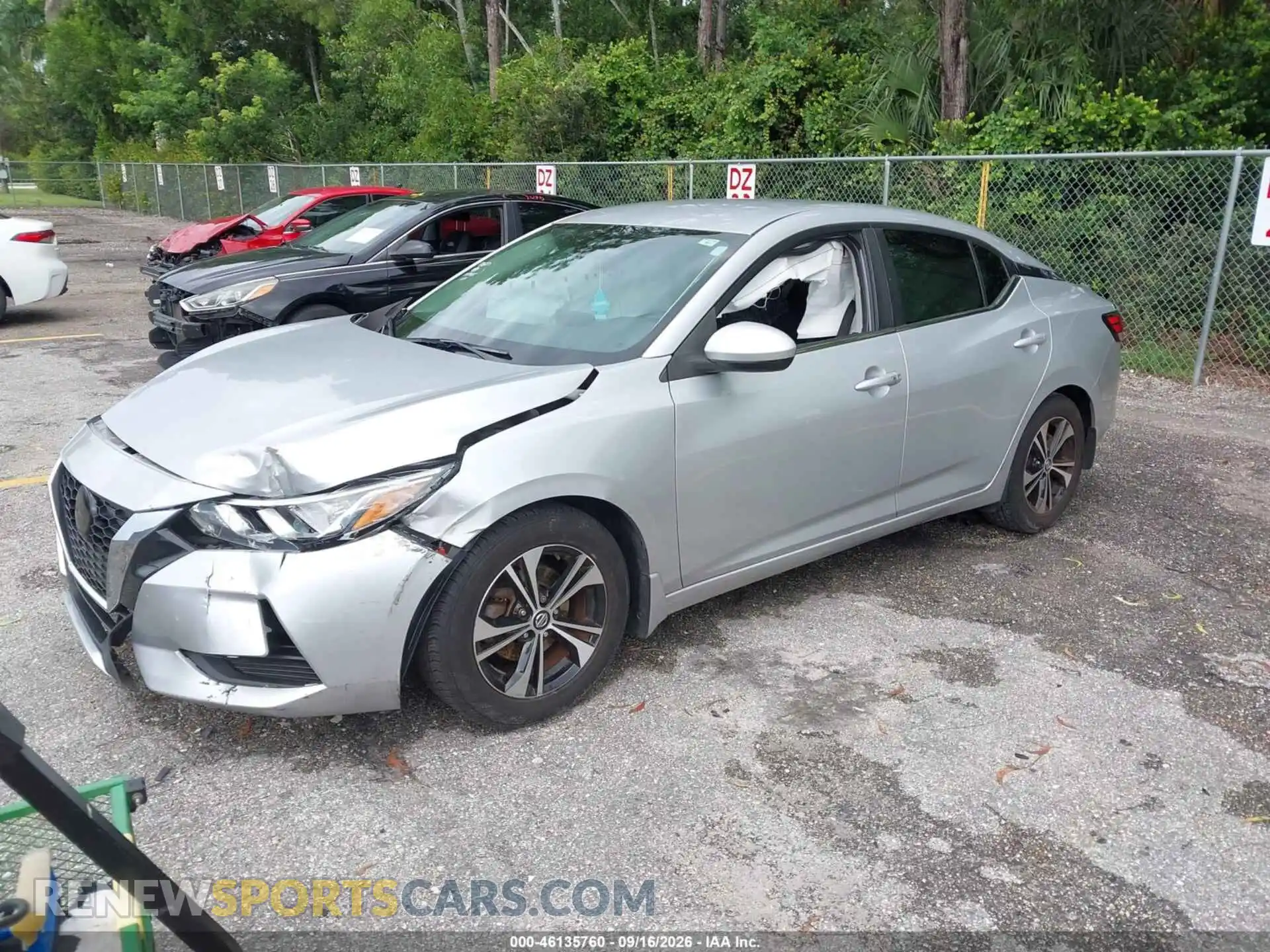 2 Photograph of a damaged car 3N1AB8CV6MY293633 NISSAN SENTRA 2021
