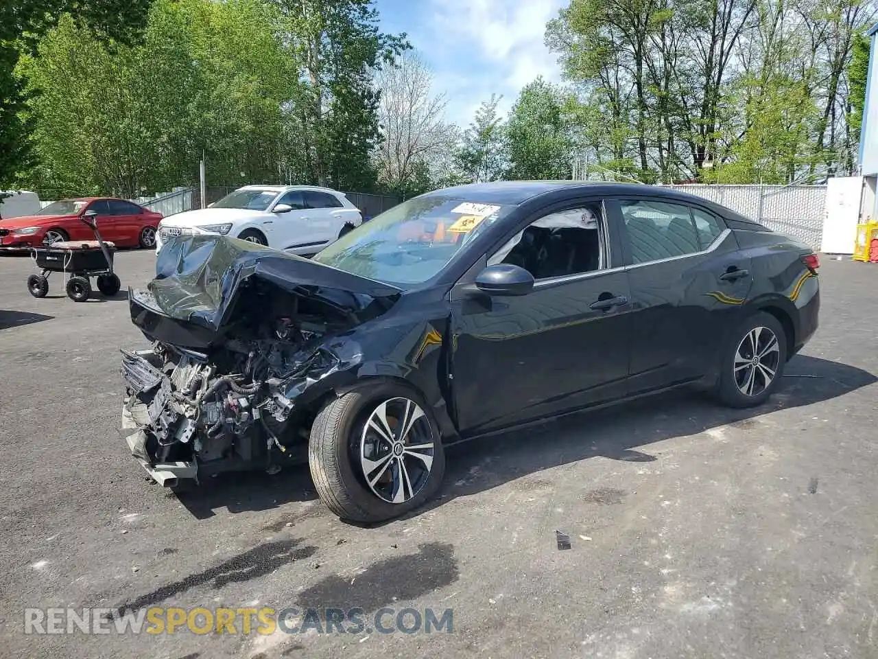 1 Photograph of a damaged car 3N1AB8CV6MY297097 NISSAN SENTRA 2021