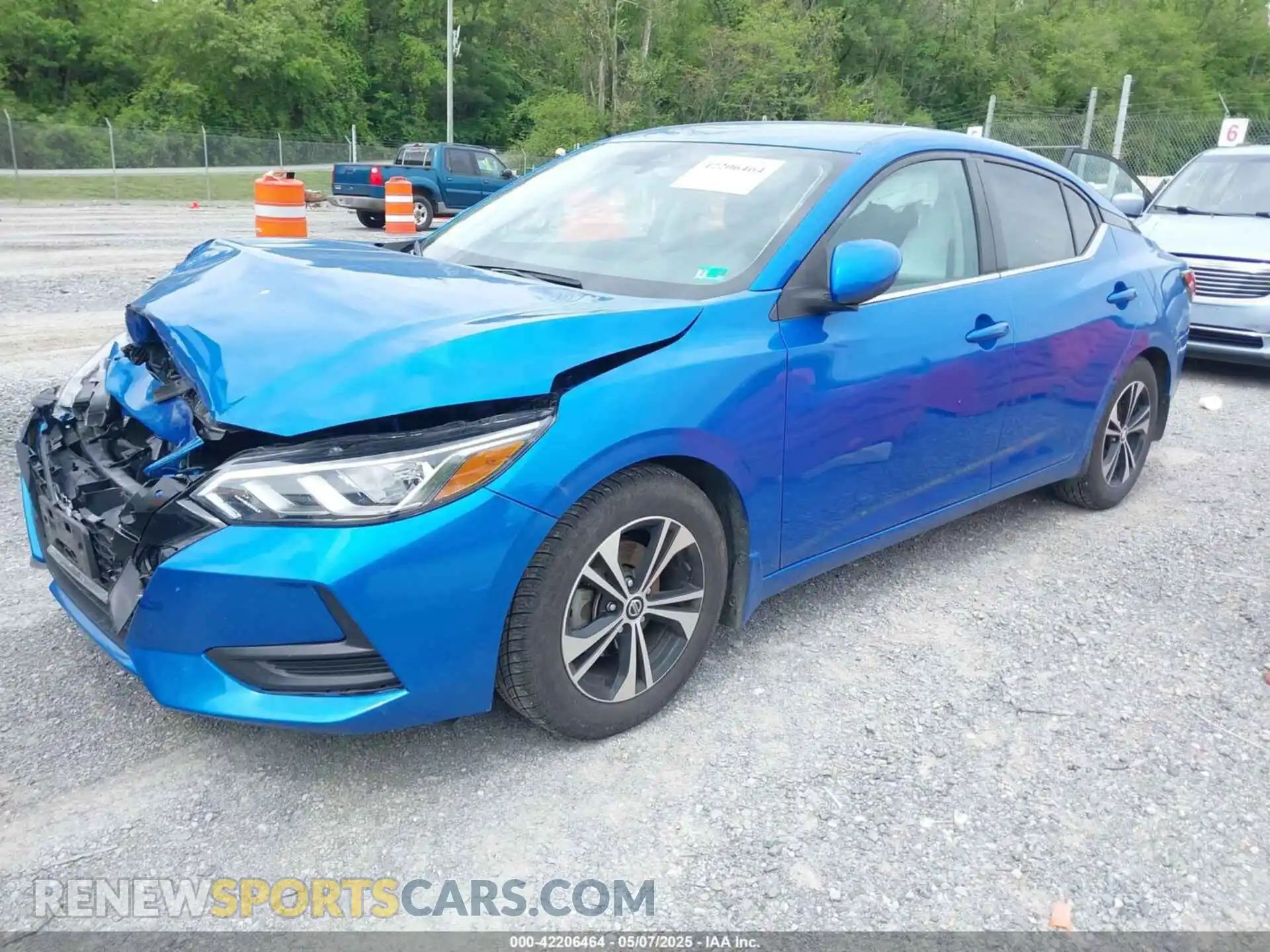 2 Photograph of a damaged car 3N1AB8CV6MY306364 NISSAN SENTRA 2021