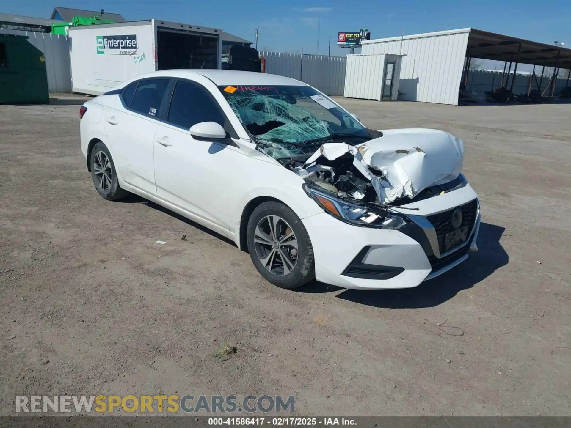 1 Photograph of a damaged car 3N1AB8CV6MY312309 NISSAN SENTRA 2021