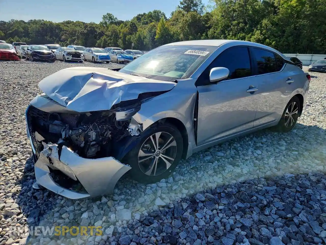1 Photograph of a damaged car 3N1AB8CV7MY203356 NISSAN SENTRA 2021
