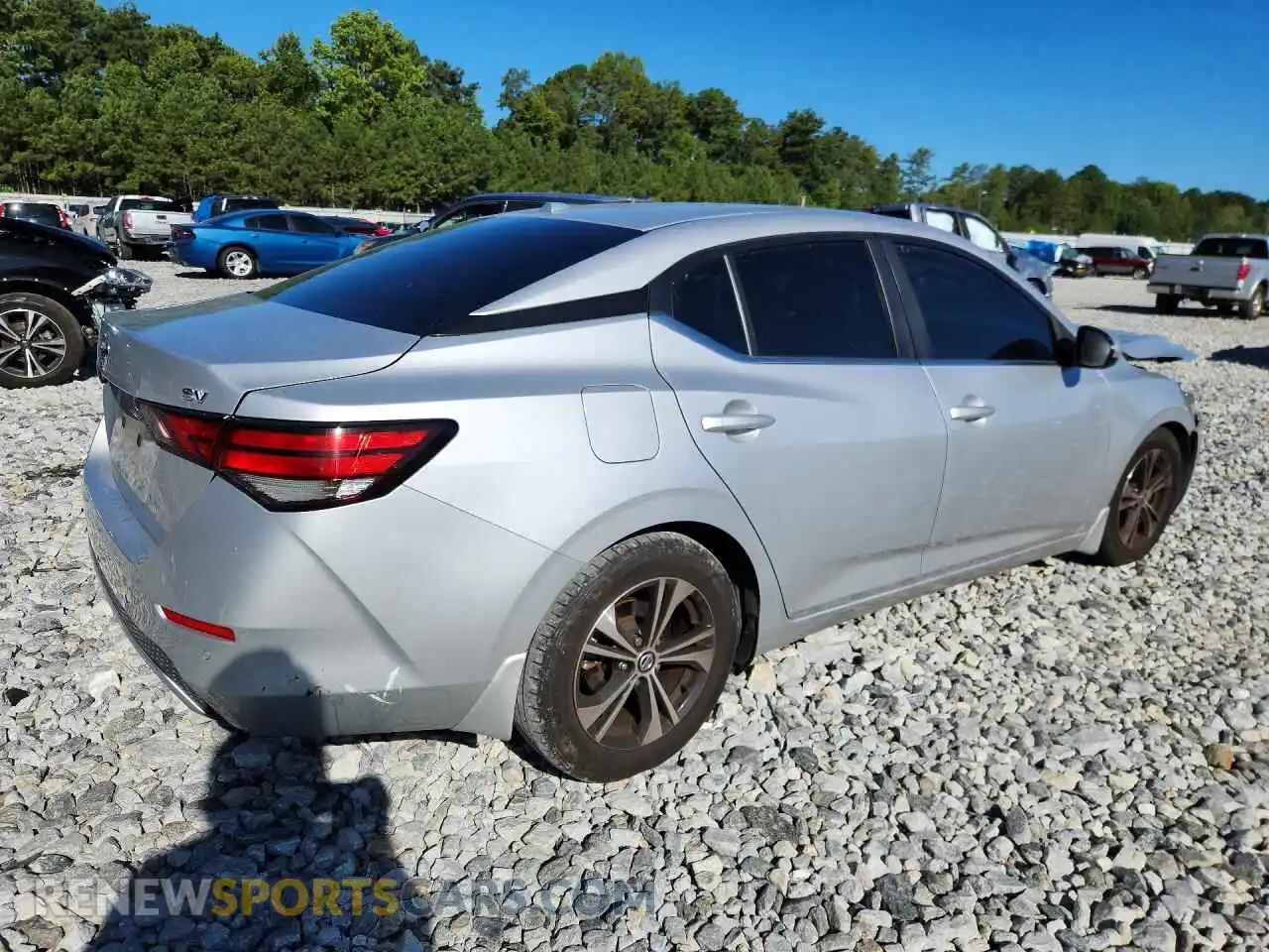 3 Photograph of a damaged car 3N1AB8CV7MY203356 NISSAN SENTRA 2021