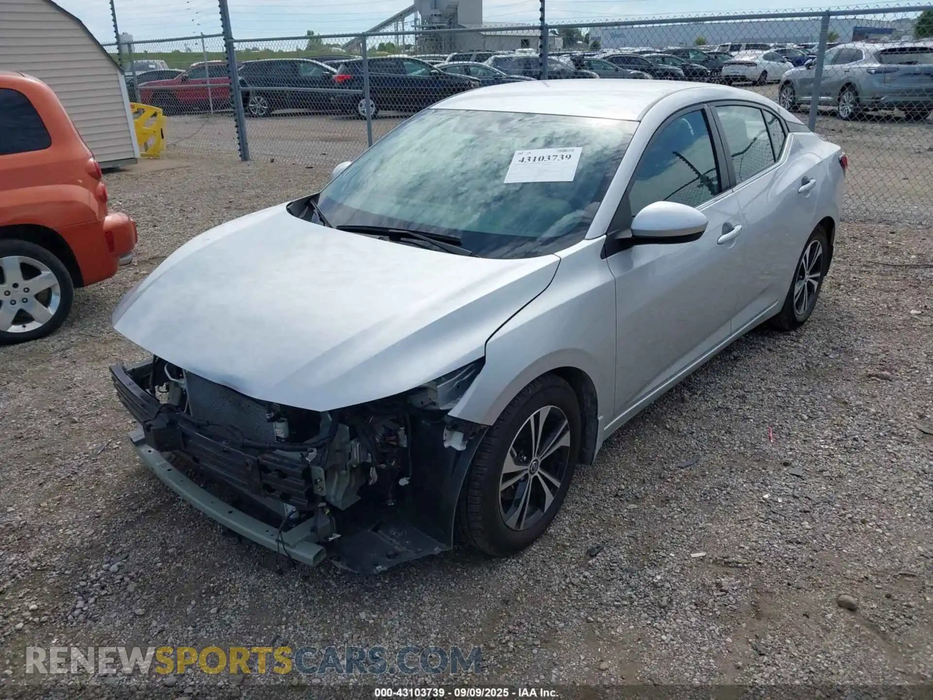 2 Photograph of a damaged car 3N1AB8CV7MY209089 NISSAN SENTRA 2021