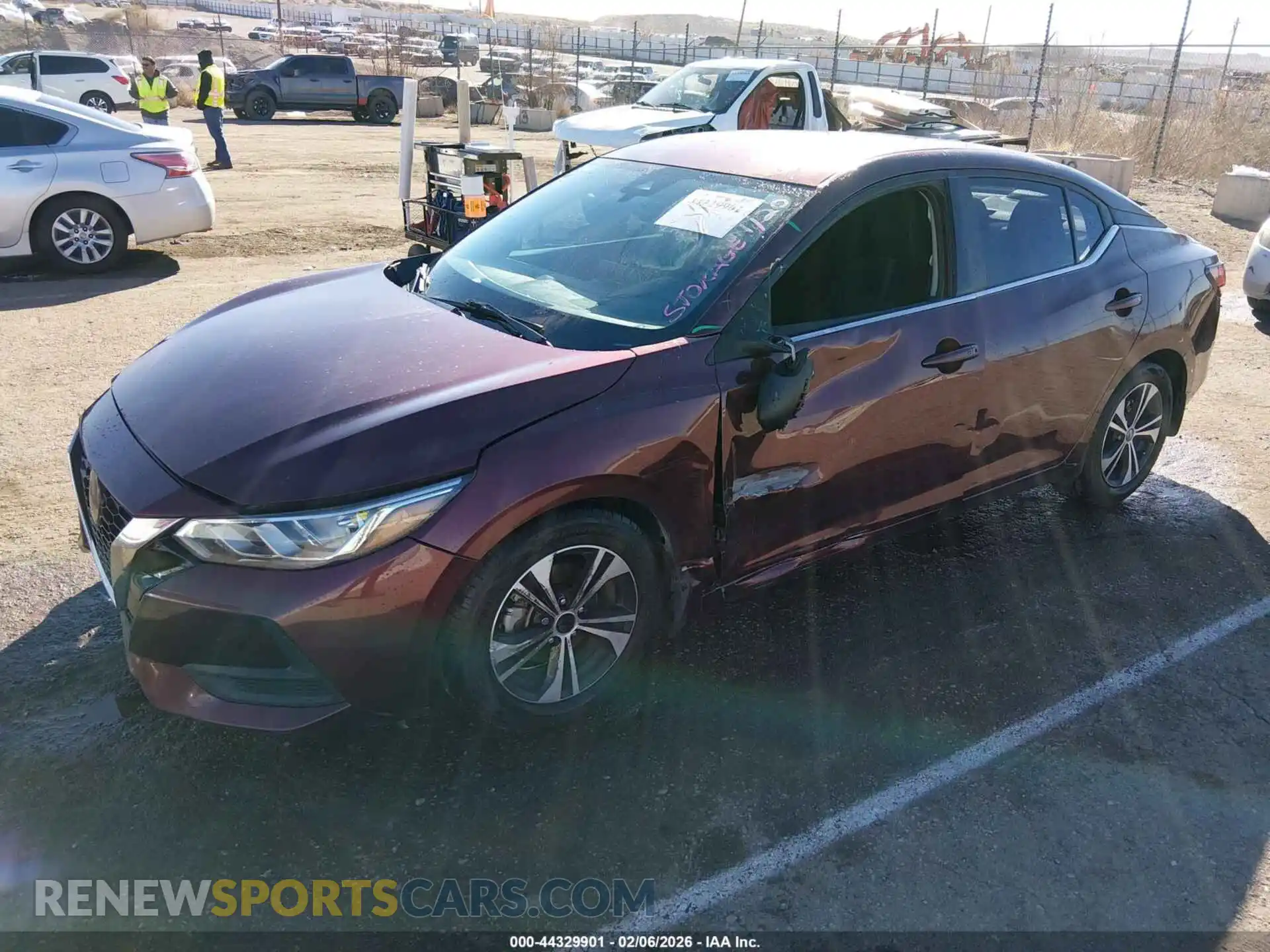 2 Photograph of a damaged car 3N1AB8CV7MY212932 NISSAN SENTRA 2021