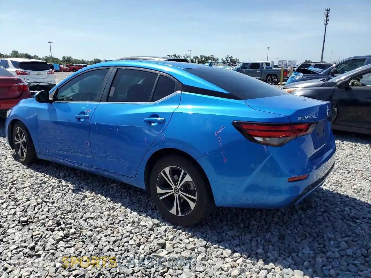 2 Photograph of a damaged car 3N1AB8CV7MY223588 NISSAN SENTRA 2021