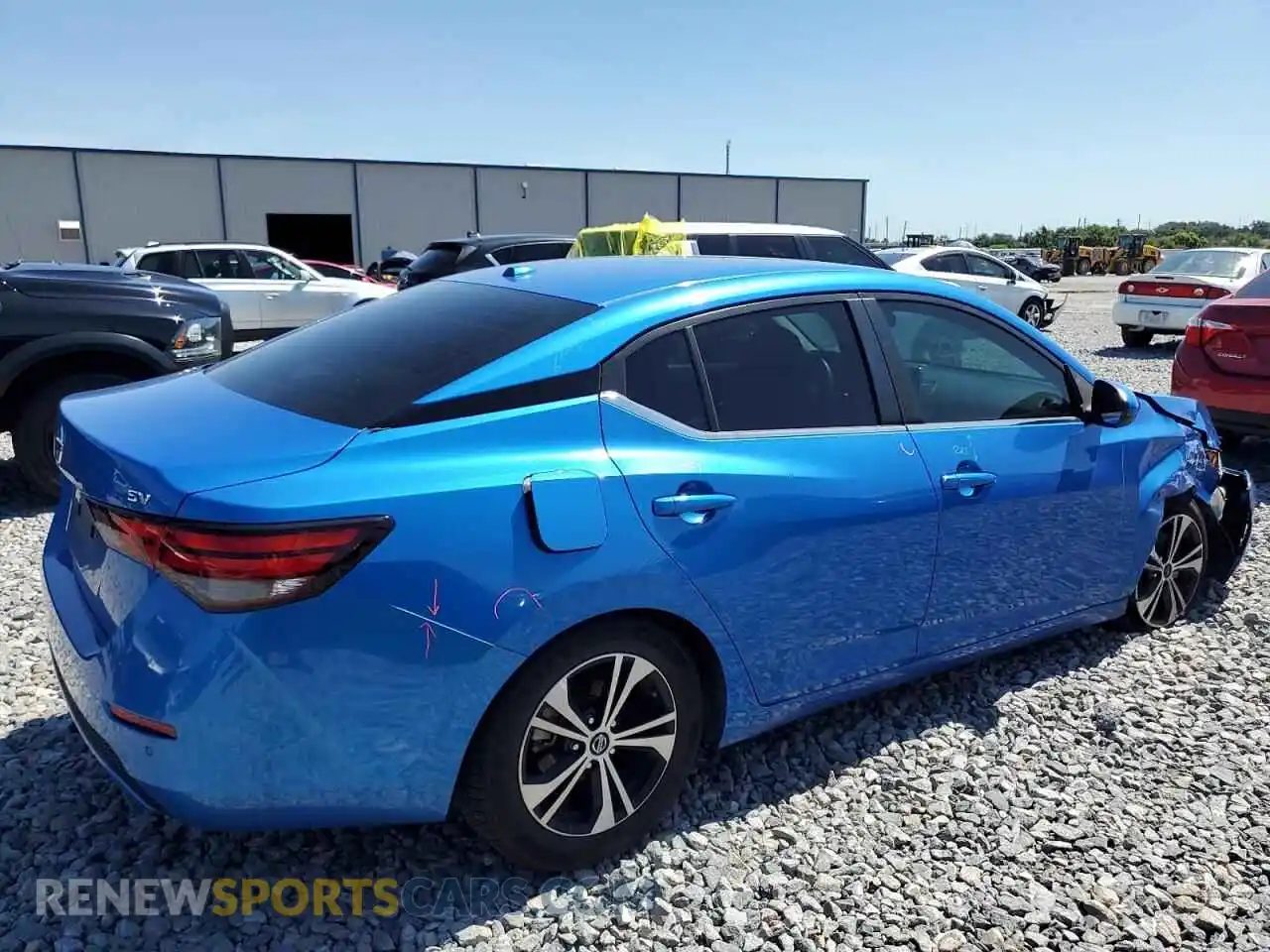 3 Photograph of a damaged car 3N1AB8CV7MY223588 NISSAN SENTRA 2021
