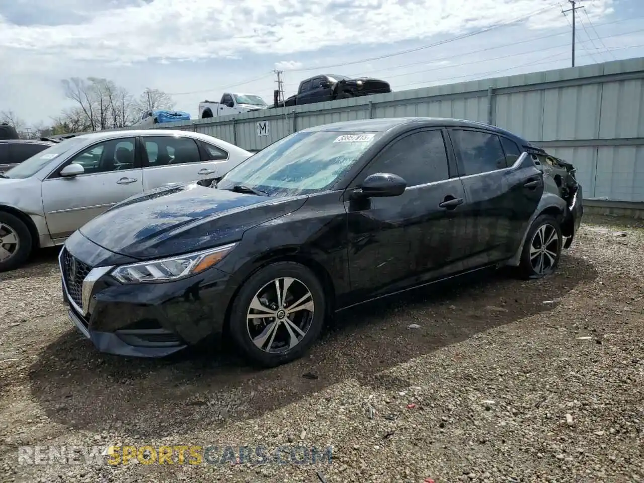 1 Photograph of a damaged car 3N1AB8CV7MY225096 NISSAN SENTRA 2021