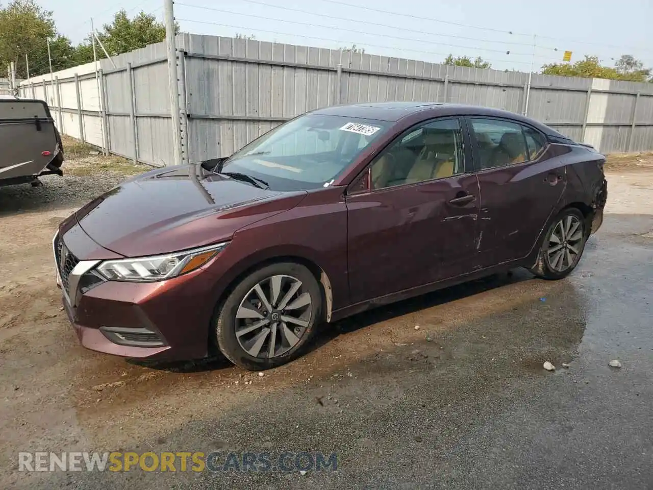 1 Photograph of a damaged car 3N1AB8CV7MY232369 NISSAN SENTRA 2021