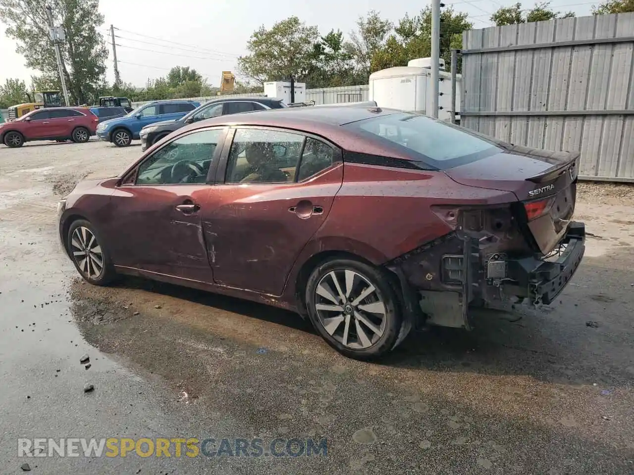 2 Photograph of a damaged car 3N1AB8CV7MY232369 NISSAN SENTRA 2021