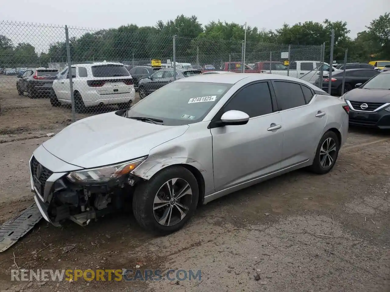 1 Photograph of a damaged car 3N1AB8CV7MY252959 NISSAN SENTRA 2021