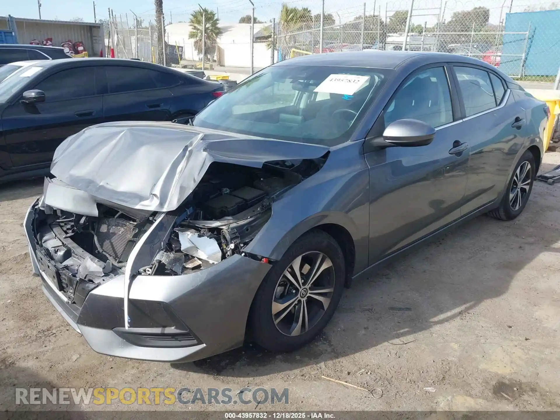 2 Photograph of a damaged car 3N1AB8CV7MY254551 NISSAN SENTRA 2021