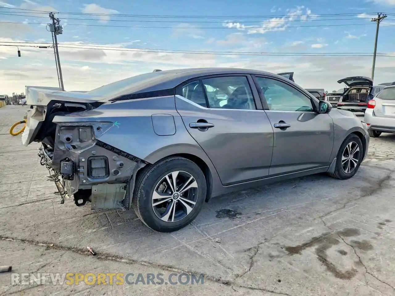 3 Photograph of a damaged car 3N1AB8CV7MY258860 NISSAN SENTRA 2021