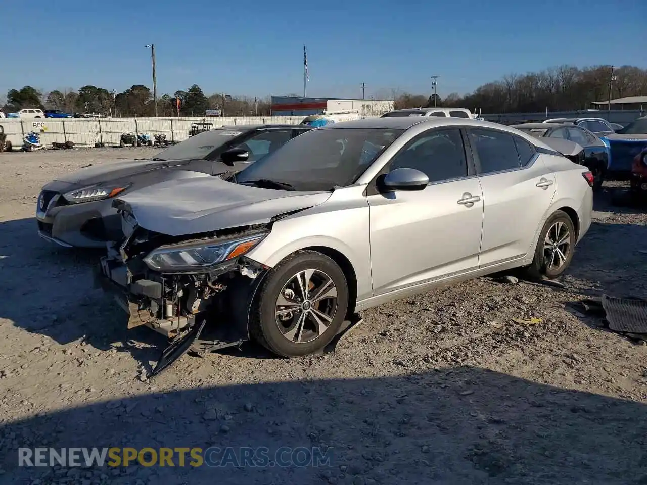 1 Photograph of a damaged car 3N1AB8CV7MY287551 NISSAN SENTRA 2021
