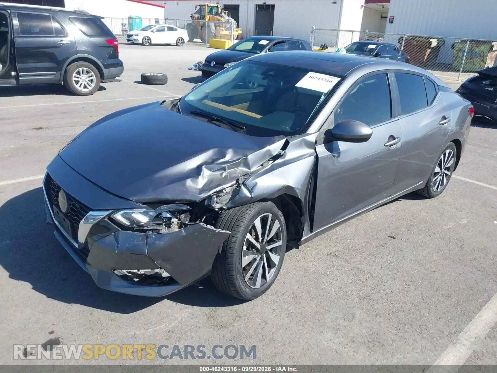 2 Photograph of a damaged car 3N1AB8CV7MY306437 NISSAN SENTRA 2021