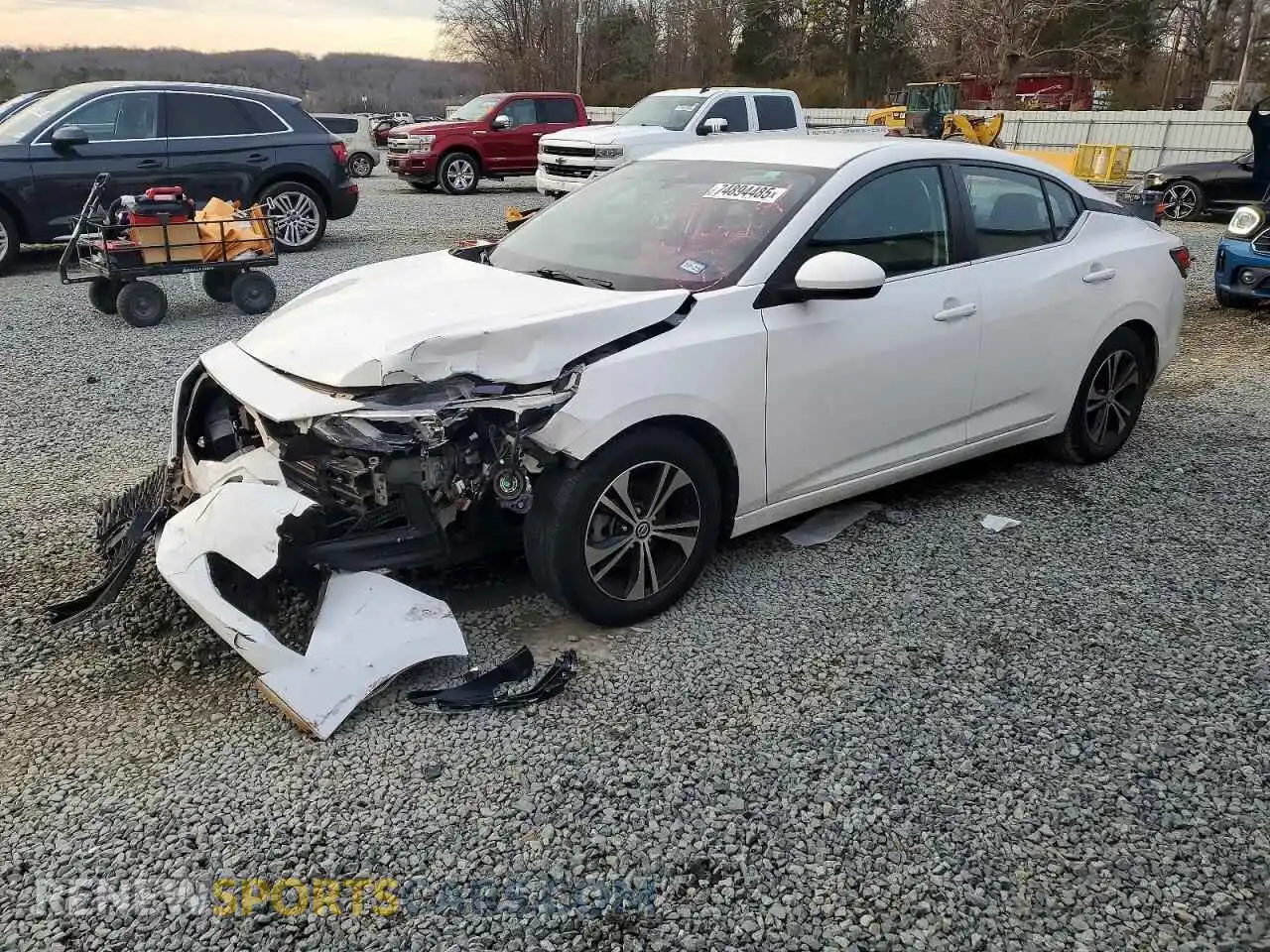 1 Photograph of a damaged car 3N1AB8CV7MY310942 NISSAN SENTRA 2021