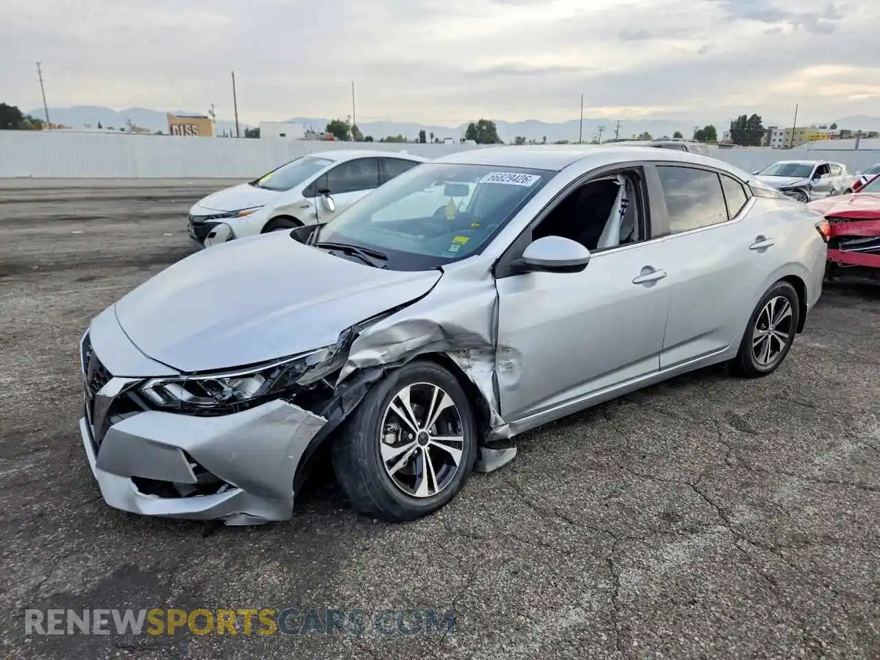 1 Фотография поврежденного автомобиля 3N1AB8CV7MY331550 NISSAN SENTRA 2021