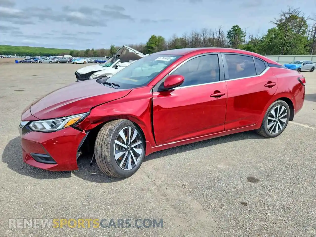 1 Photograph of a damaged car 3N1AB8CV7MY332116 NISSAN SENTRA 2021