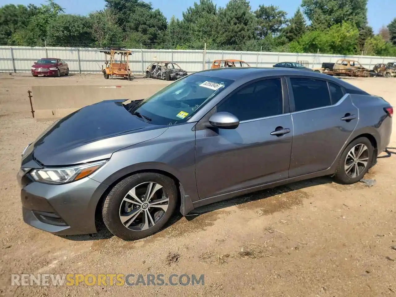 1 Photograph of a damaged car 3N1AB8CV8MY215435 NISSAN SENTRA 2021