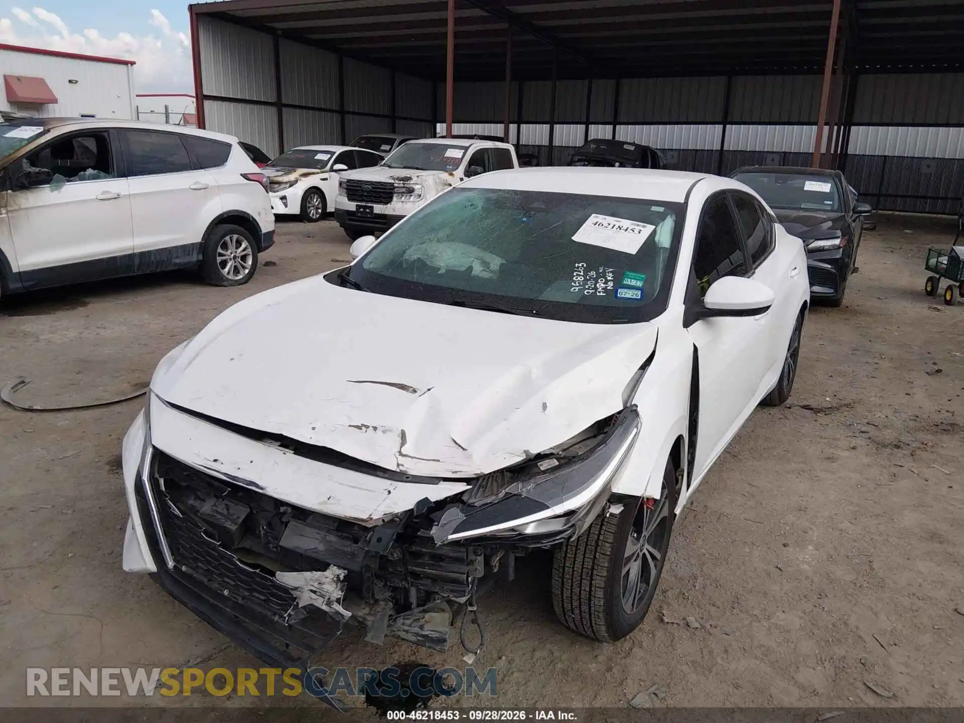 2 Photograph of a damaged car 3N1AB8CV8MY223938 NISSAN SENTRA 2021