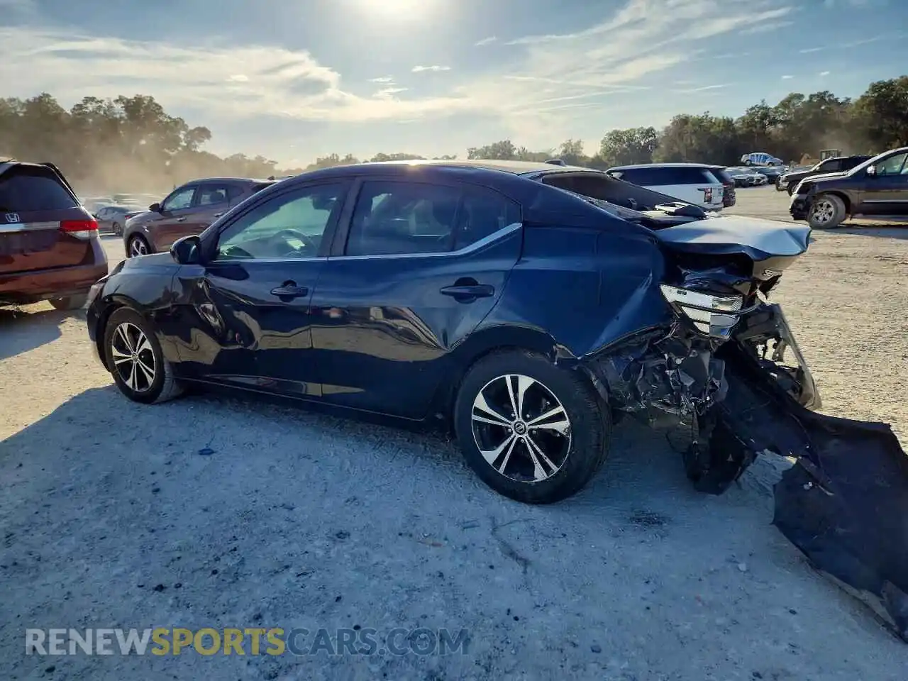 2 Photograph of a damaged car 3N1AB8CV8MY233806 NISSAN SENTRA 2021