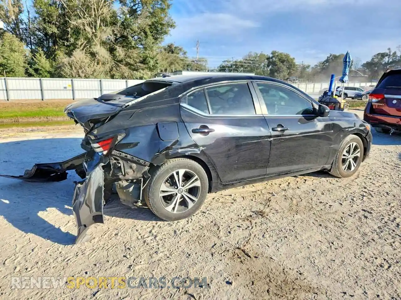 3 Photograph of a damaged car 3N1AB8CV8MY233806 NISSAN SENTRA 2021