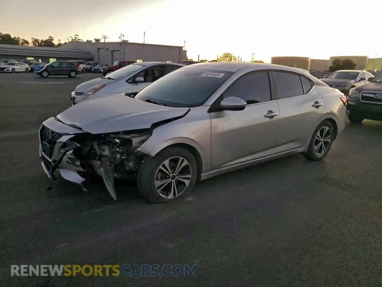 1 Photograph of a damaged car 3N1AB8CV8MY238455 NISSAN SENTRA 2021
