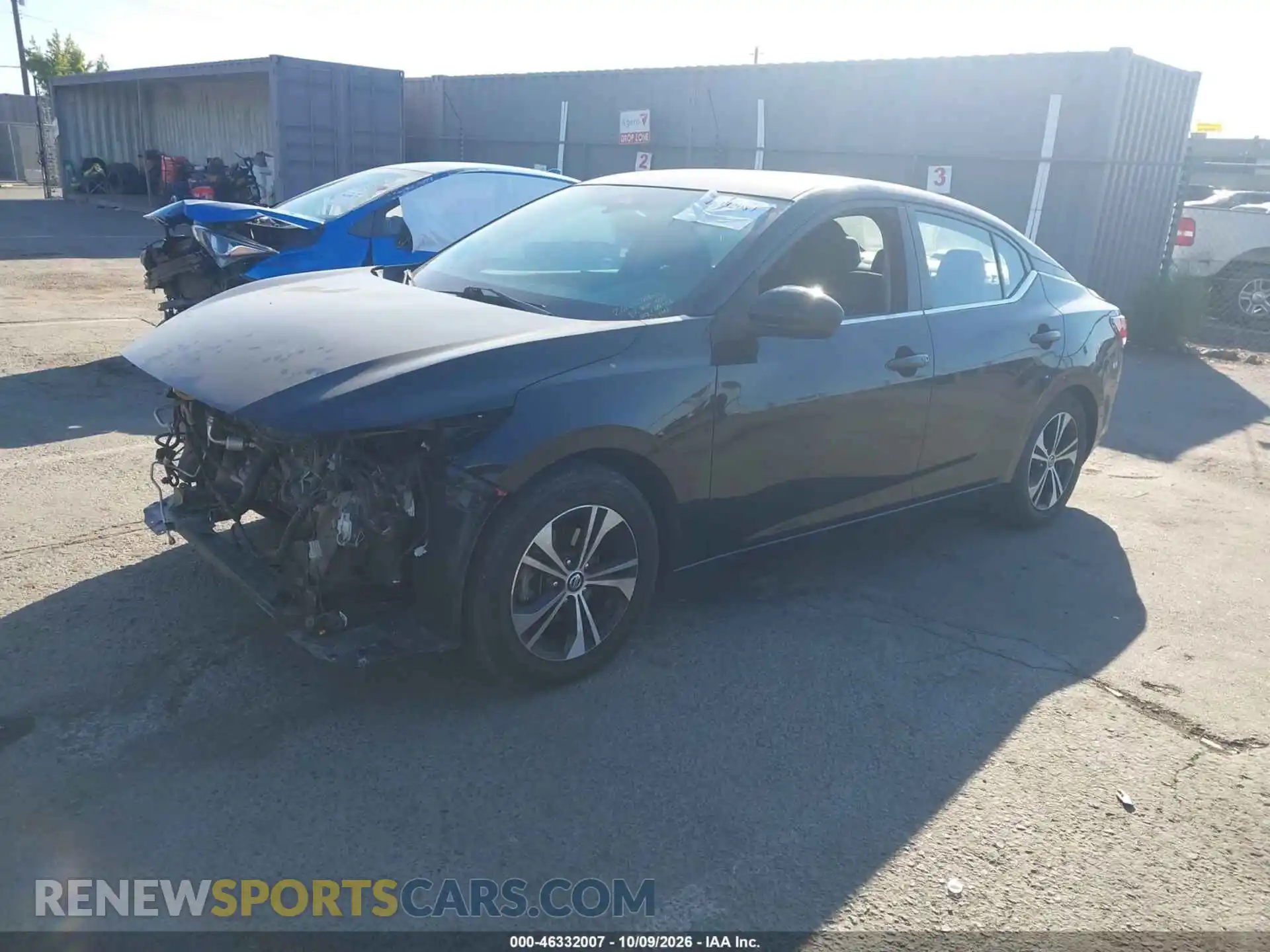 2 Photograph of a damaged car 3N1AB8CV8MY253067 NISSAN SENTRA 2021