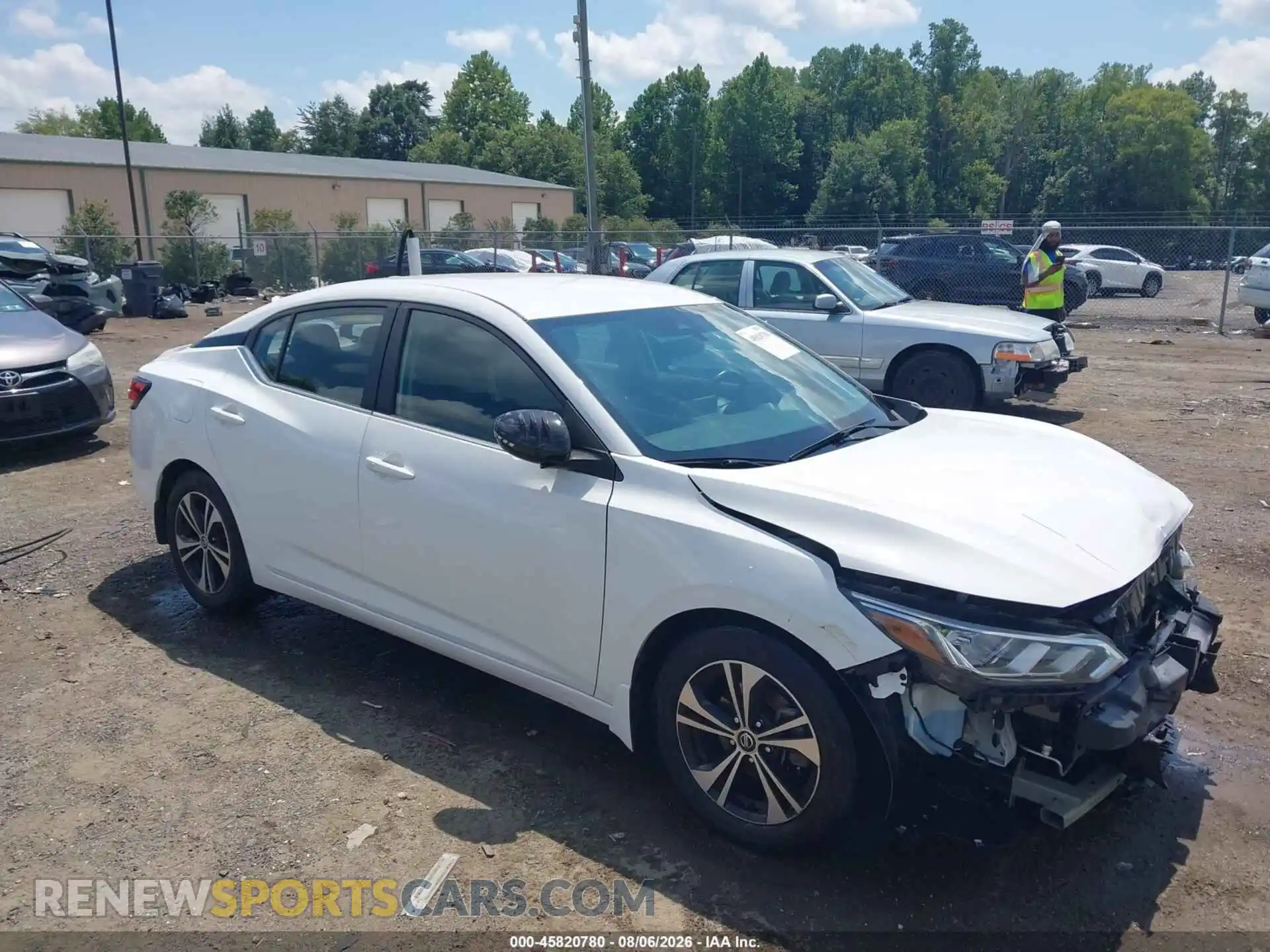 1 Photograph of a damaged car 3N1AB8CV8MY262934 NISSAN SENTRA 2021