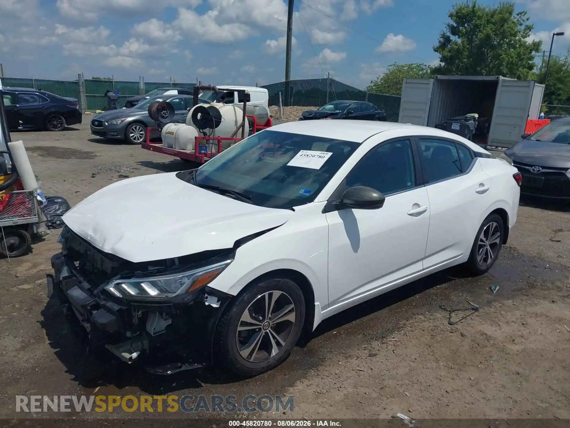 2 Photograph of a damaged car 3N1AB8CV8MY262934 NISSAN SENTRA 2021