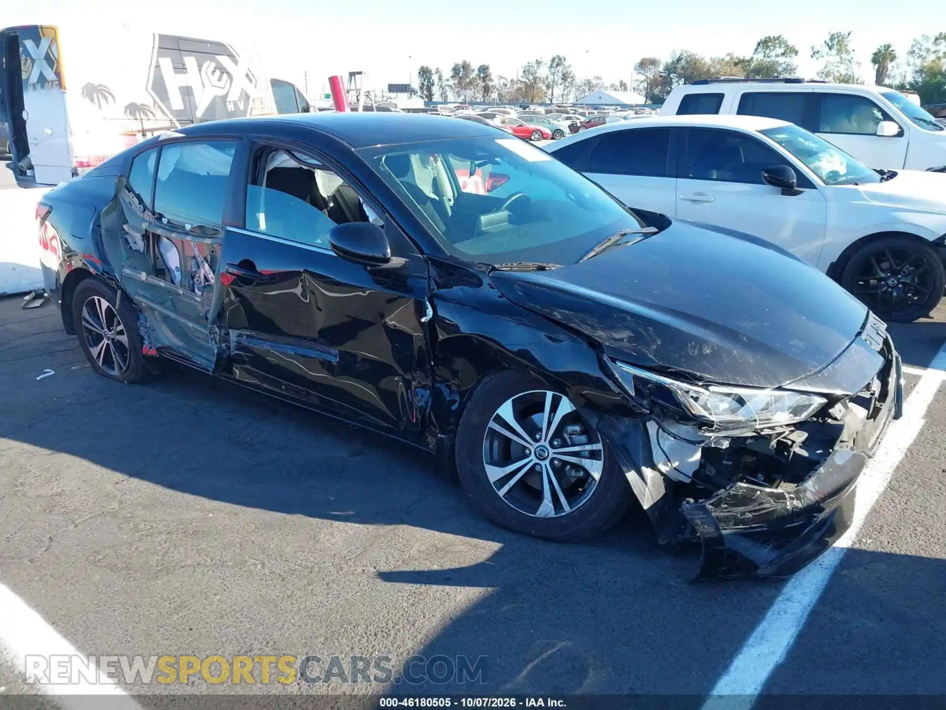 1 Photograph of a damaged car 3N1AB8CV8MY263341 NISSAN SENTRA 2021