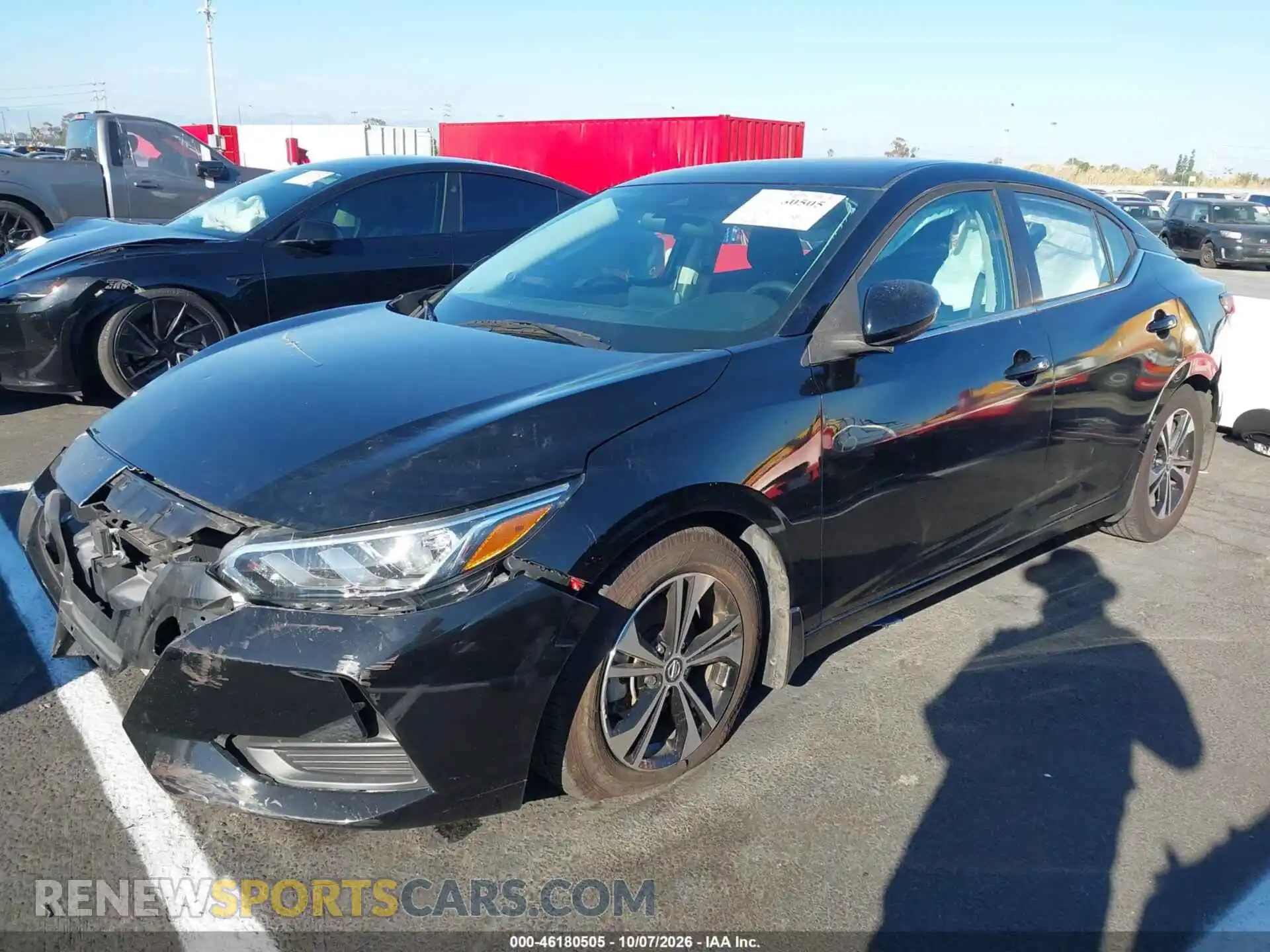 2 Photograph of a damaged car 3N1AB8CV8MY263341 NISSAN SENTRA 2021