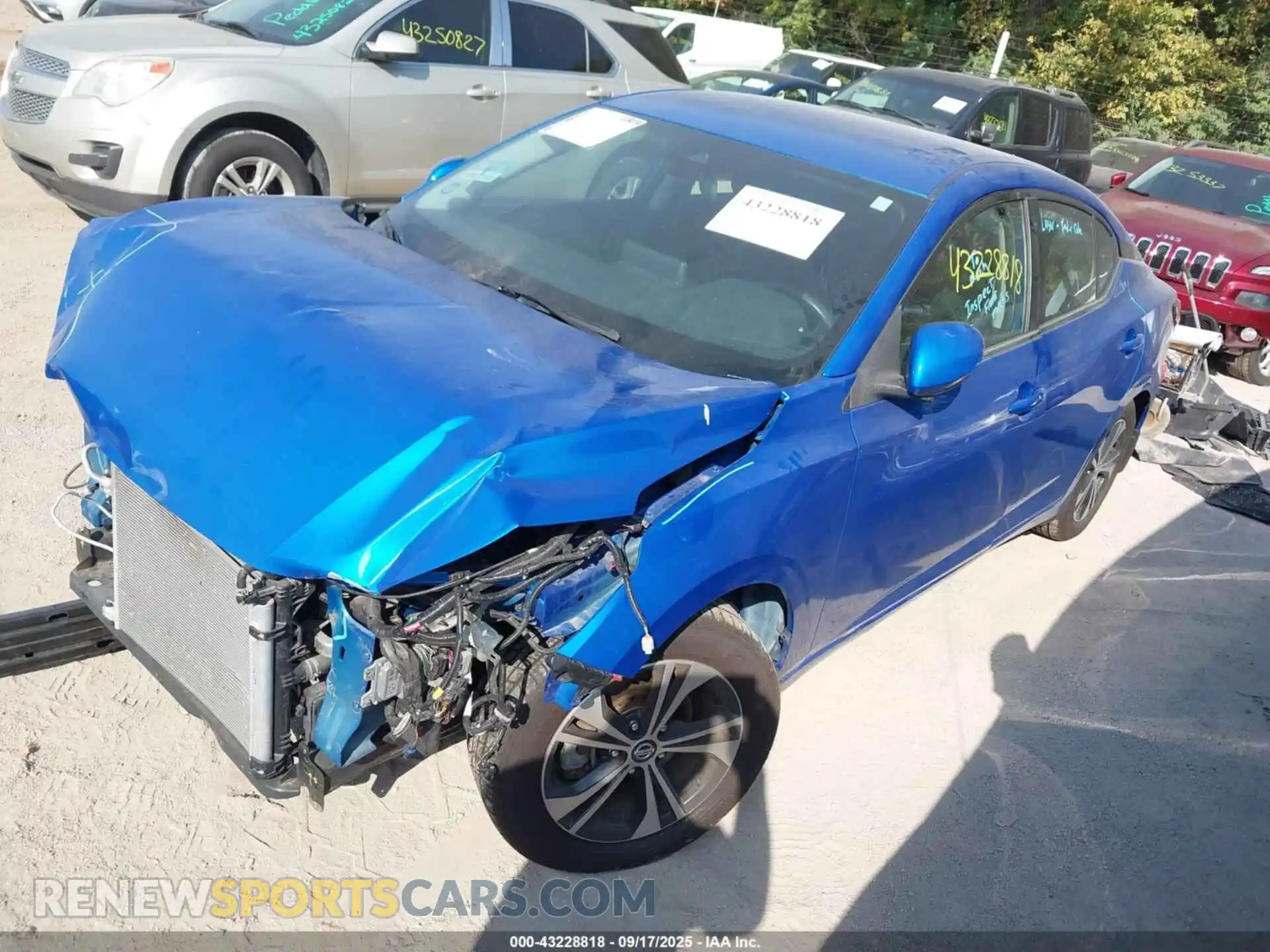 2 Photograph of a damaged car 3N1AB8CV8MY267275 NISSAN SENTRA 2021