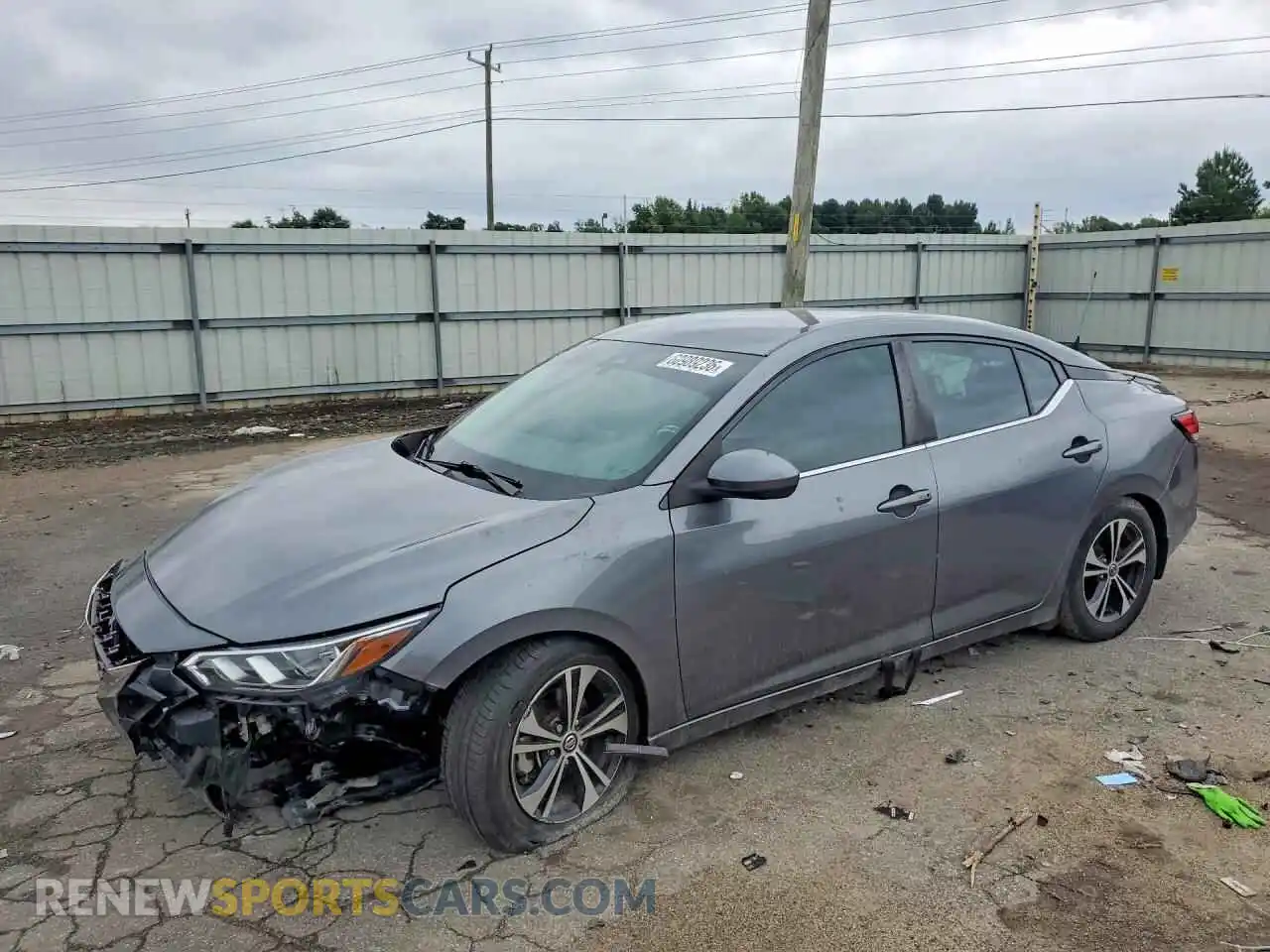 1 Photograph of a damaged car 3N1AB8CV8MY268068 NISSAN SENTRA 2021