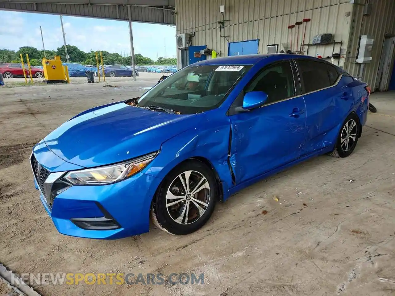 1 Photograph of a damaged car 3N1AB8CV8MY268281 NISSAN SENTRA 2021