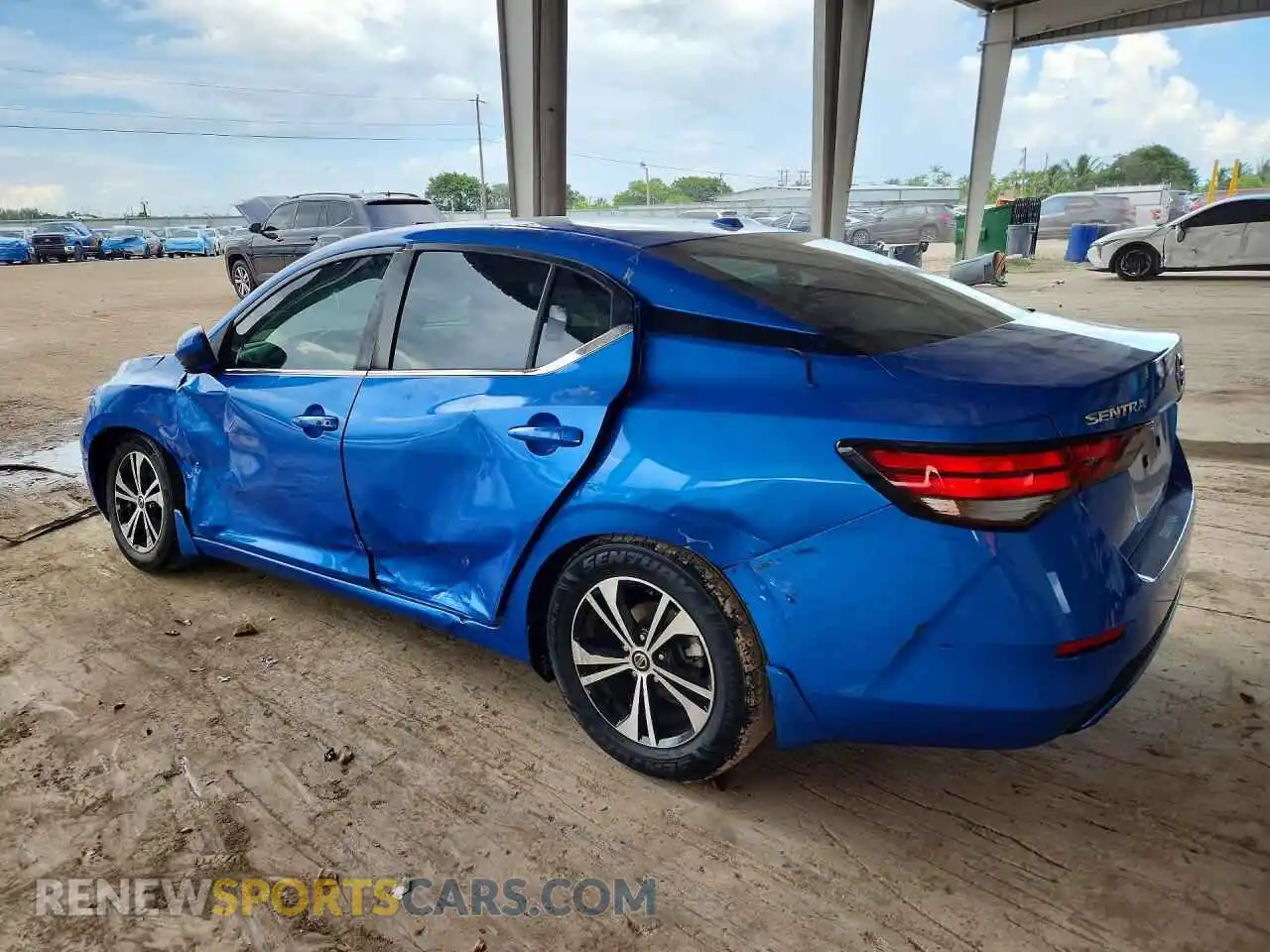 2 Photograph of a damaged car 3N1AB8CV8MY268281 NISSAN SENTRA 2021