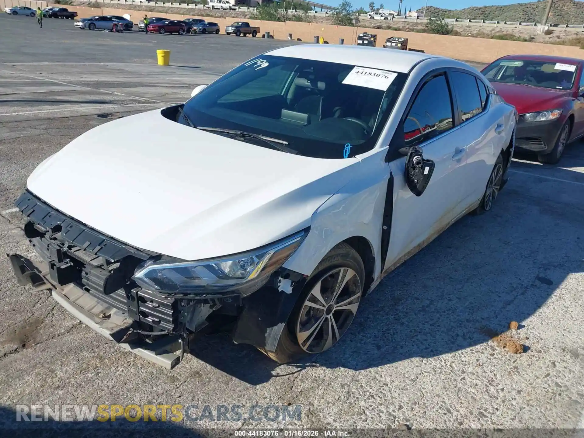 2 Photograph of a damaged car 3N1AB8CV8MY268314 NISSAN SENTRA 2021