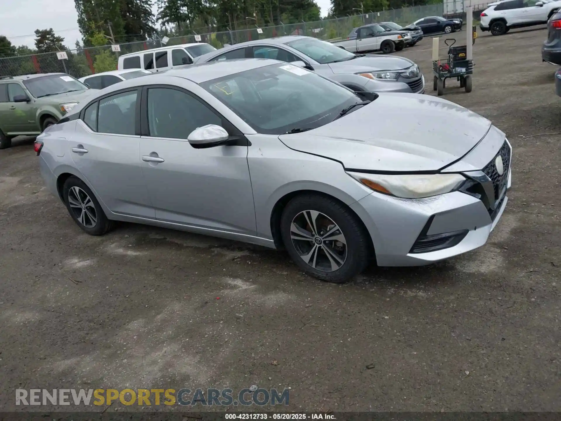 1 Photograph of a damaged car 3N1AB8CV8MY277336 NISSAN SENTRA 2021