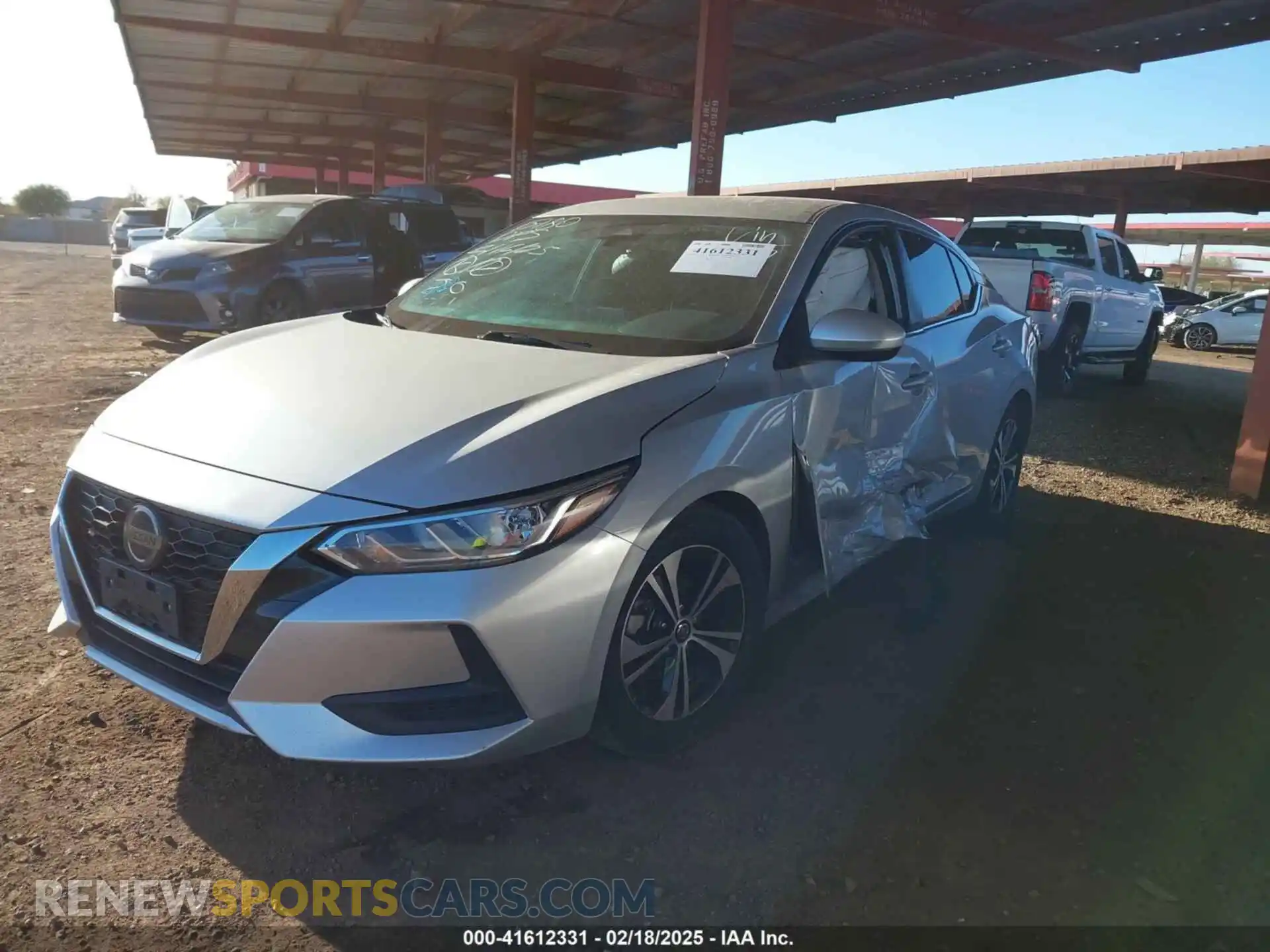 2 Photograph of a damaged car 3N1AB8CV8MY286215 NISSAN SENTRA 2021