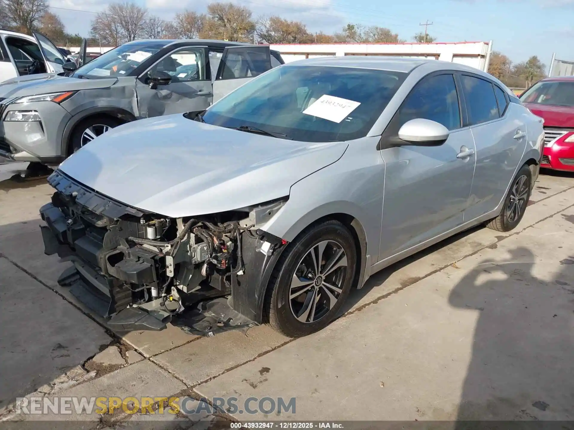 2 Photograph of a damaged car 3N1AB8CV8MY292886 NISSAN SENTRA 2021