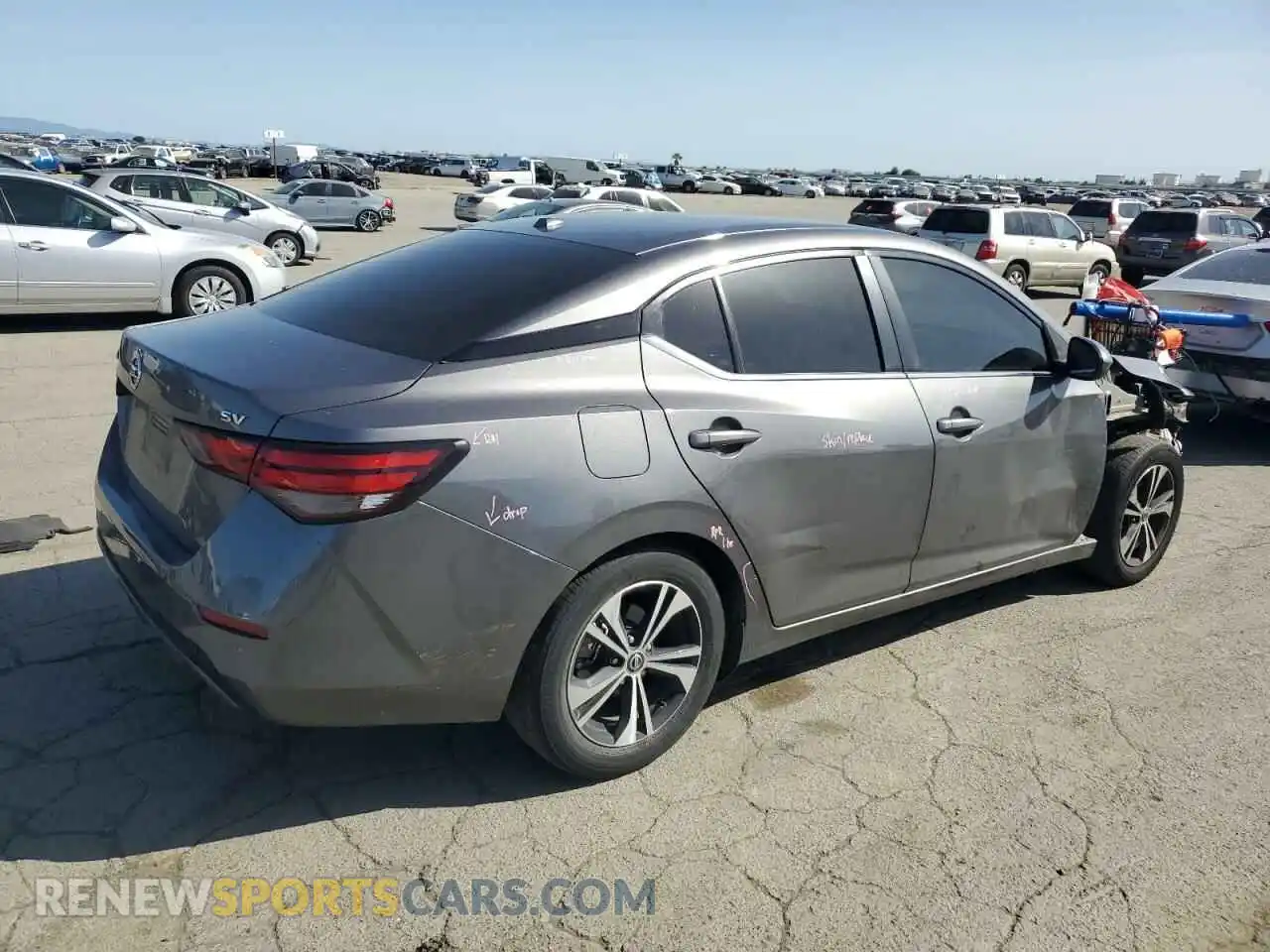 3 Photograph of a damaged car 3N1AB8CV8MY294640 NISSAN SENTRA 2021